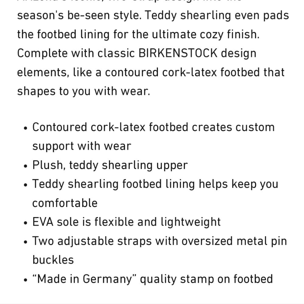 Arizona Big Buckle Shearling Birkenstock - Picture 7 of 8